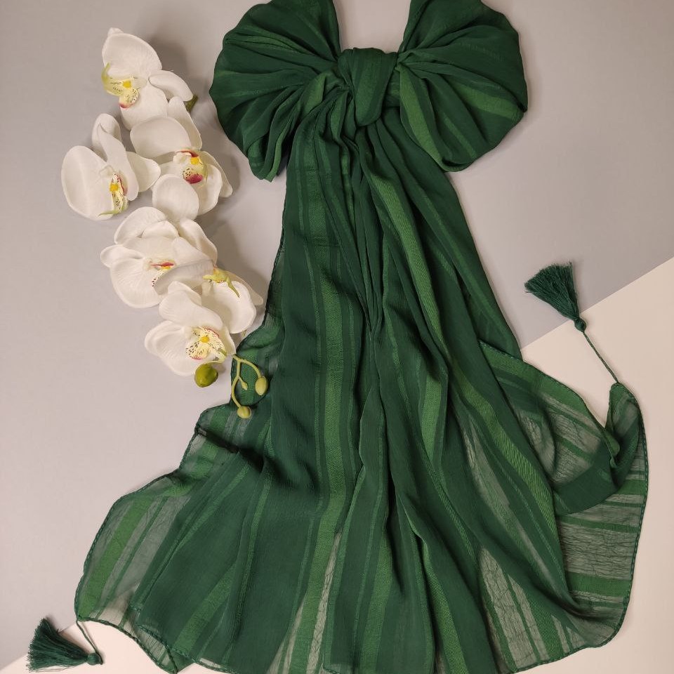 شال حریر کریشه در 8 رنگ متنوع 