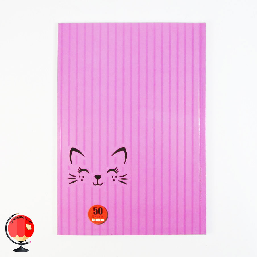 دفتر مشق 50 برگ طرح گربه آپادانا