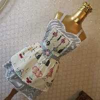 پیشبند آشپزخانه دو دامنه کتان داک وکتان نخ 