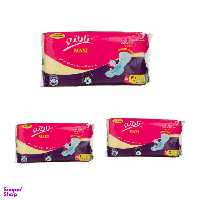 نوار بهداشتی تافته مدل شب خیلی خیلی بزرگ 5 عددی پک 3 عددی