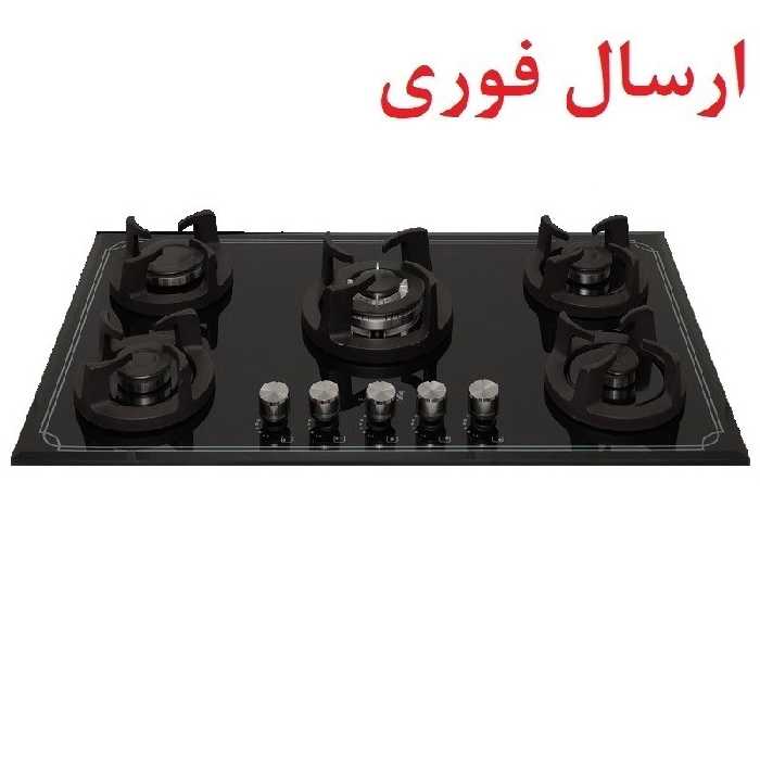 اجاق گاز صفحه ای 5 شعله مدل G14 شیشه نشکن ضدضربه (ارسال فوری پس کرایه)
