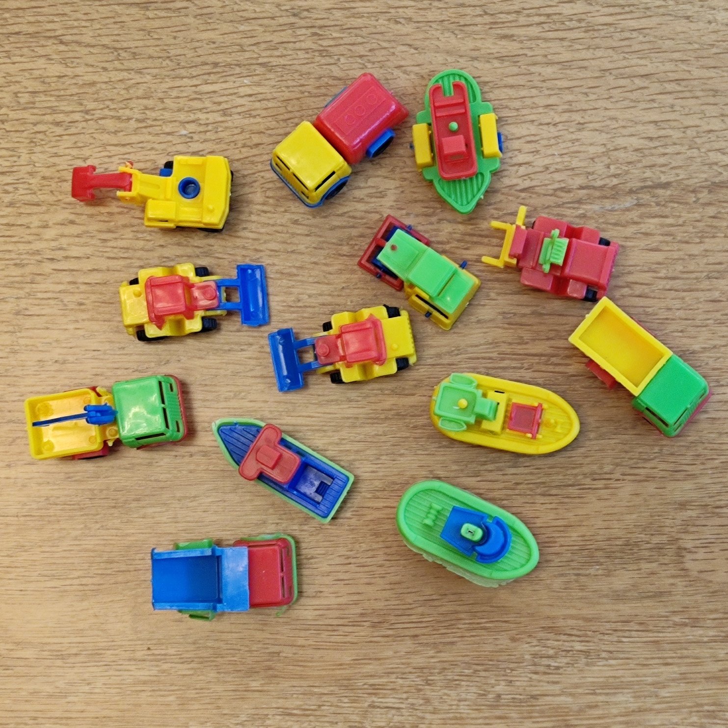  پک کامل مینی ماشین های پازلی  اسباب بازی  مجموعه 10 عددی