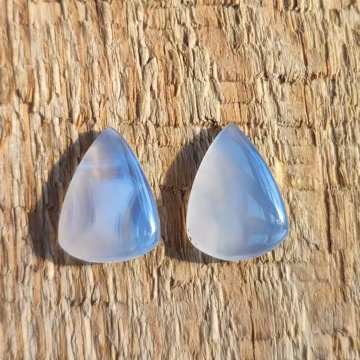 جفت گوشواره ای عقیق ناب طبیعی