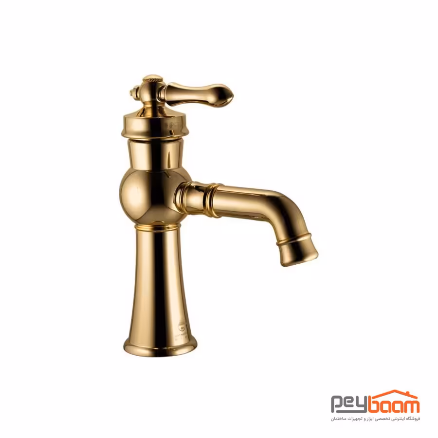 شیر روشویی درخشان مدل آکوا گلد