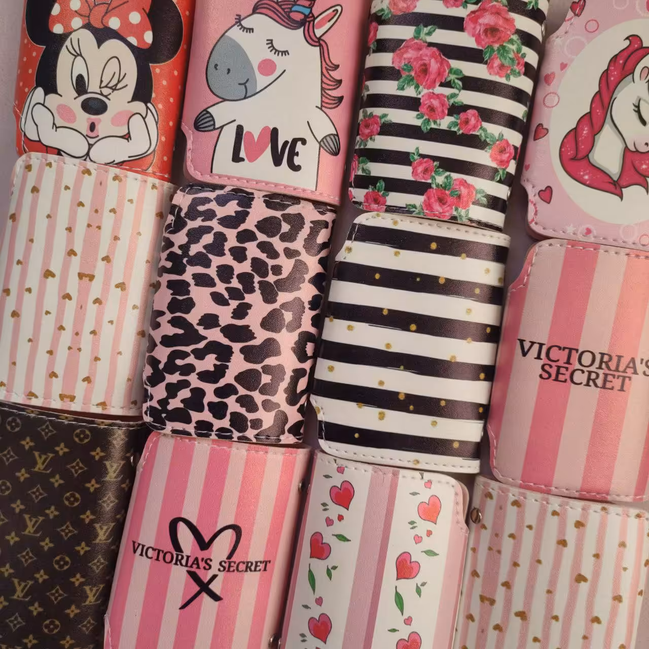 جاکارتی چرم دکمه دار فانتزی کیف چرم فانتزی 