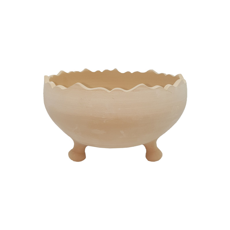 شکلات خوری سفالی خام مدل سلجوقی کد D15 ( پس کرایه )