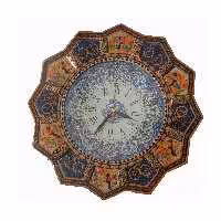 ساعت خاتم کاری مدل خورشیدی رنگ آبی 