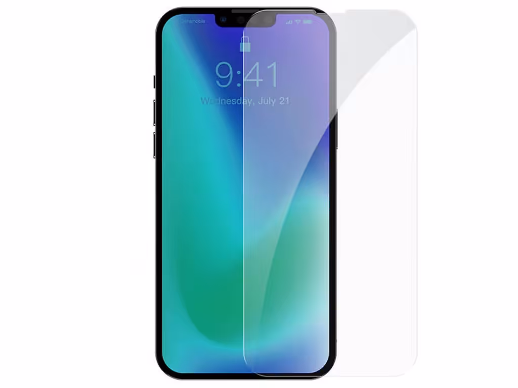 محافظ صفحه نمایش شیشه‌ای بیسوس پک دوتایی Baseus Tempered glass 0.3mm for iPhone 13/13 Pro SGBL030102