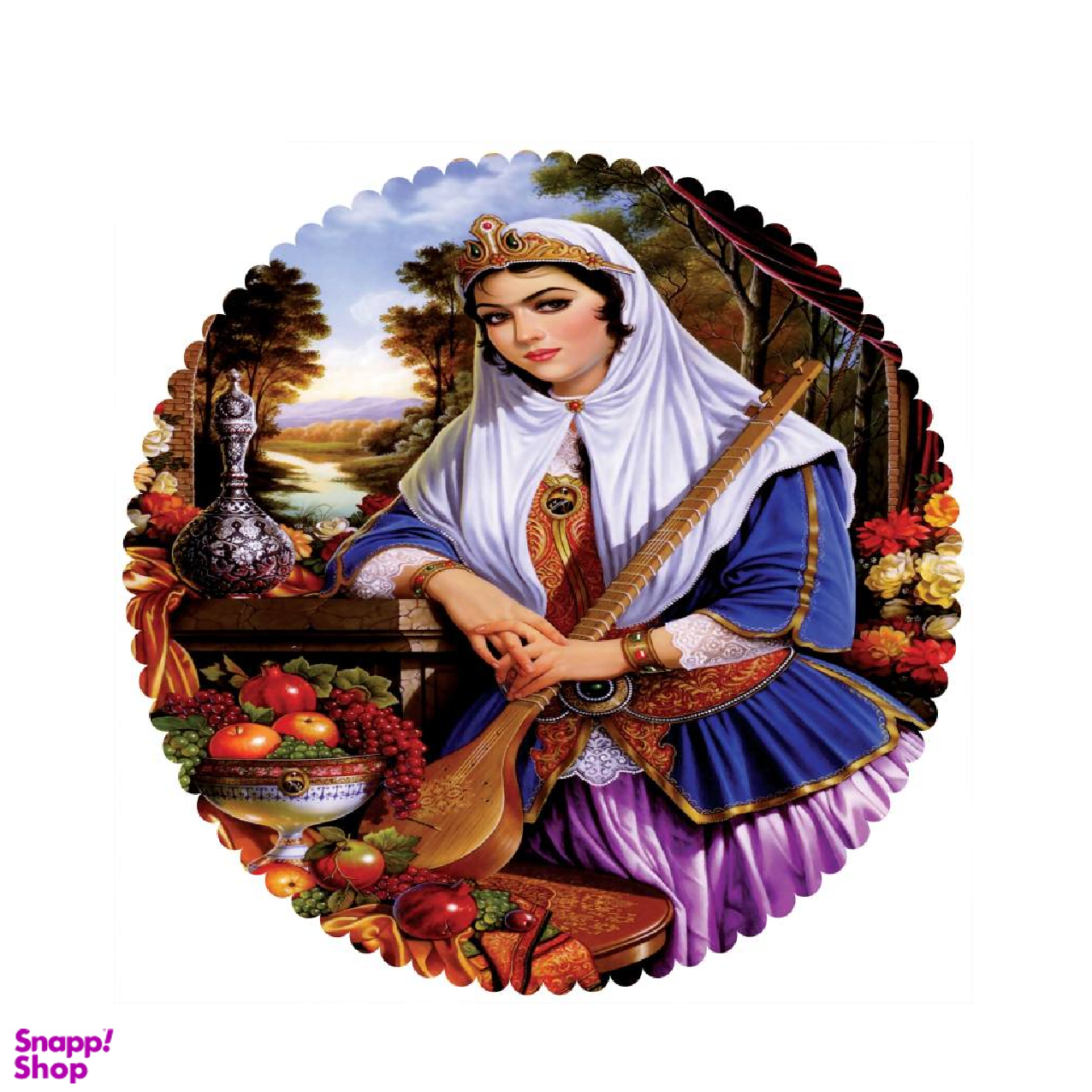 رومیزی مدل T2-42327 سایز 90x90 سانتی متر چند رنگ سایز 90*95 سانتی متر