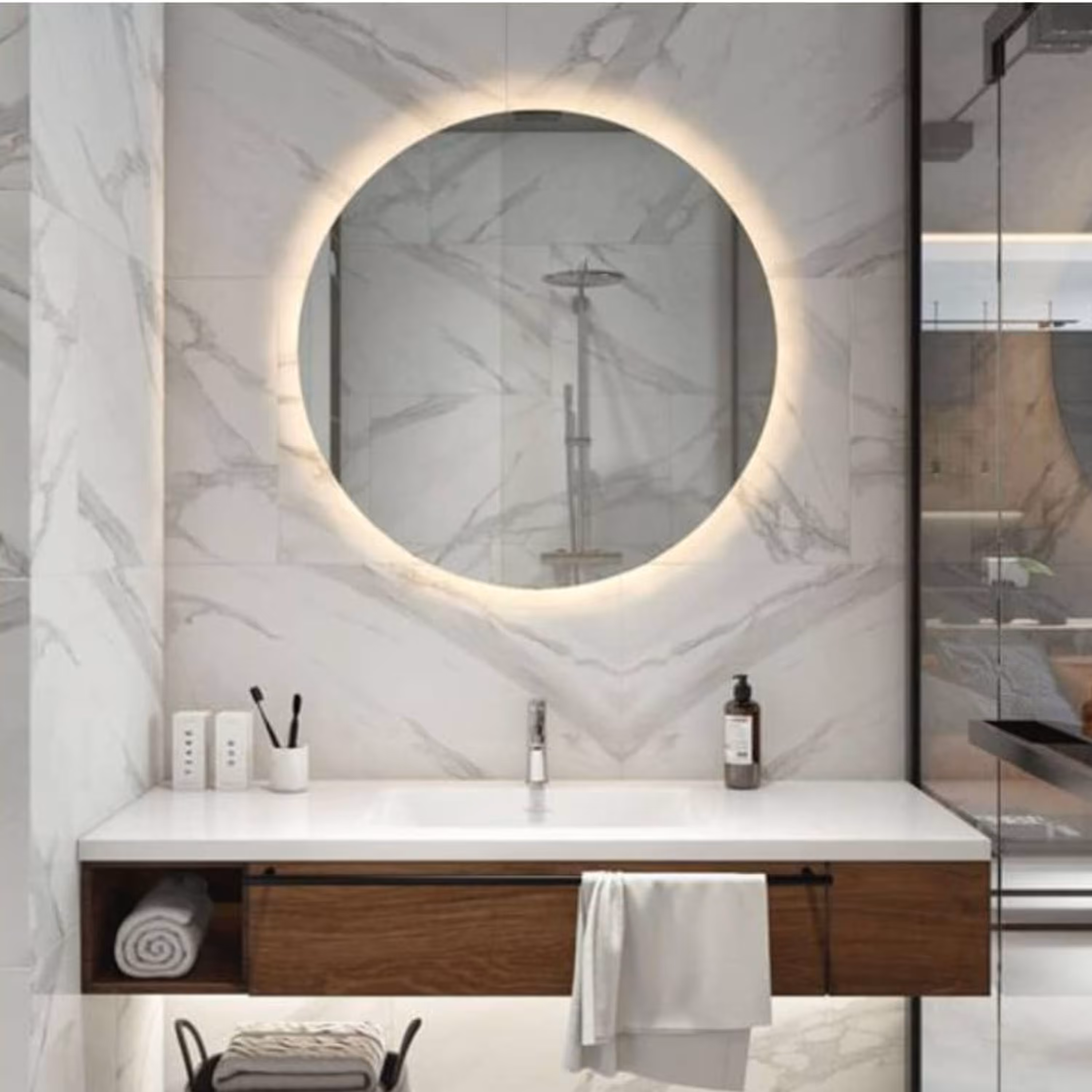 آینه گرد  قطر60سانت 