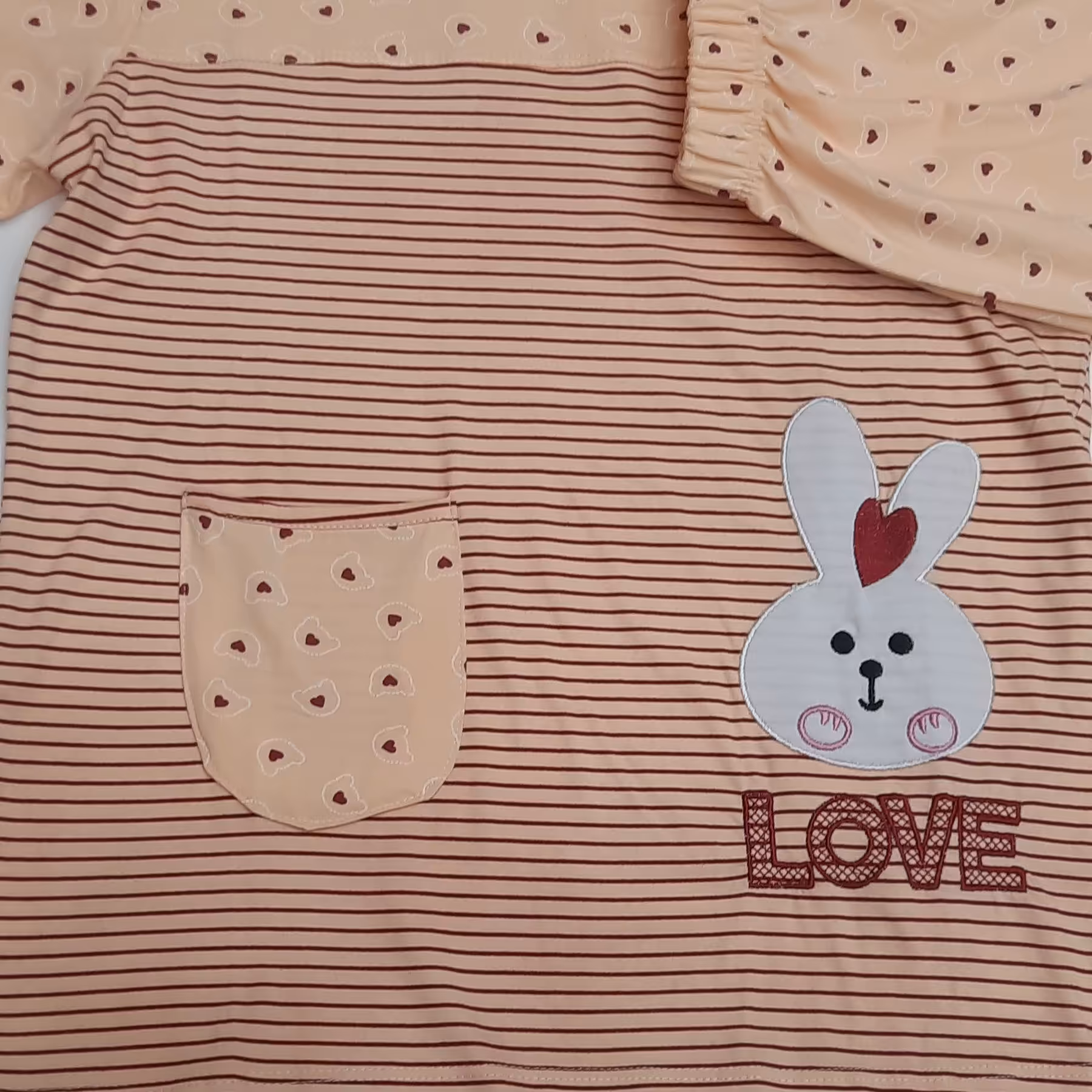 ست دوتیکه طرح خرگوش ،جنس پنبه فری سایز