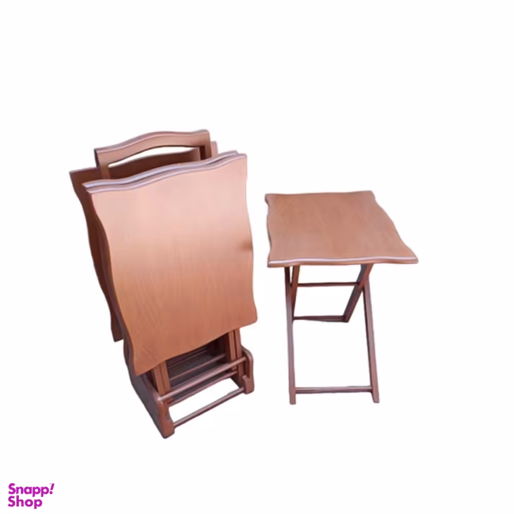 میز عسلی تاشو مستطیل کد M100 مدل ۴ تکه