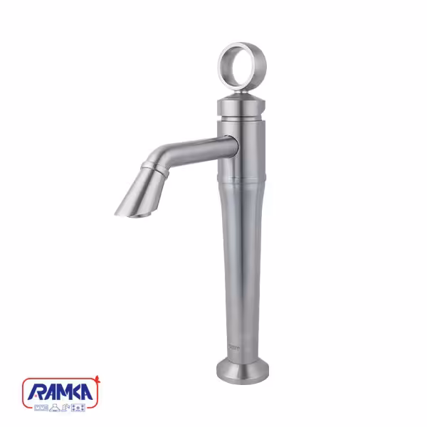 شیر روشویی پایه بلند راسان مدل آنیتا کروم مات