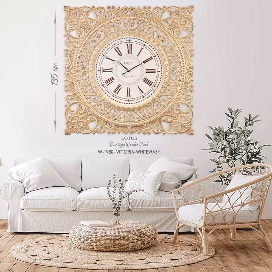 ساعت دیواری منبت