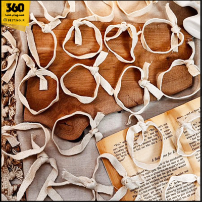 دستبند پرگره لینن