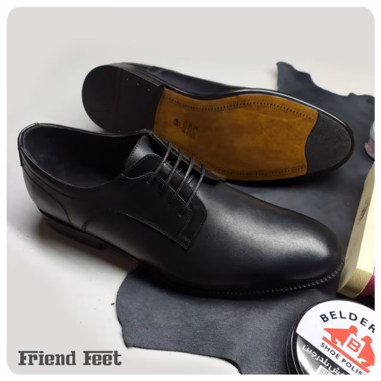 کفش تمام چرم مردانه مدل samsam سفارشی