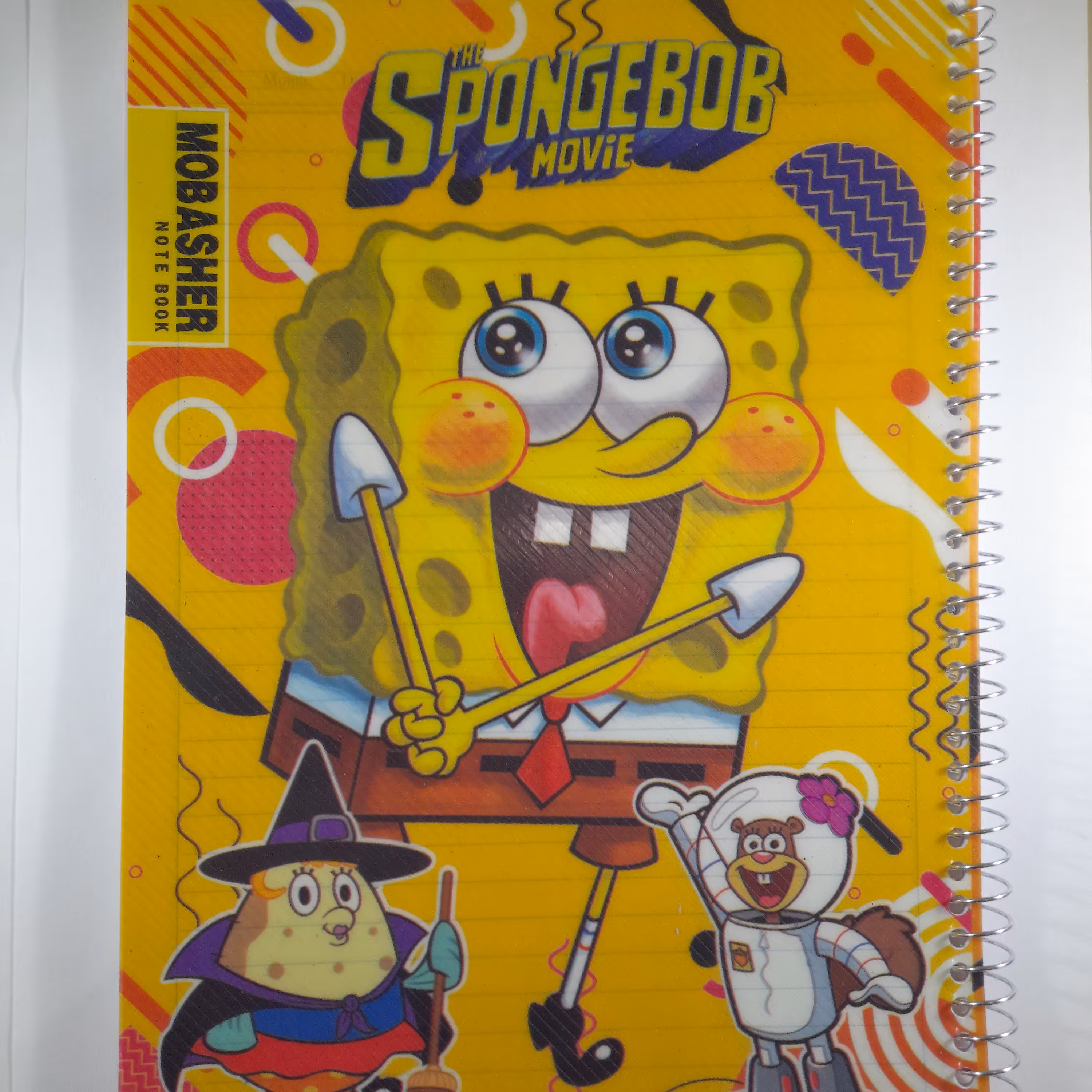 دفتر 50 برگ سیمی خط دار  اقتصادی طرح باب اسفنجی