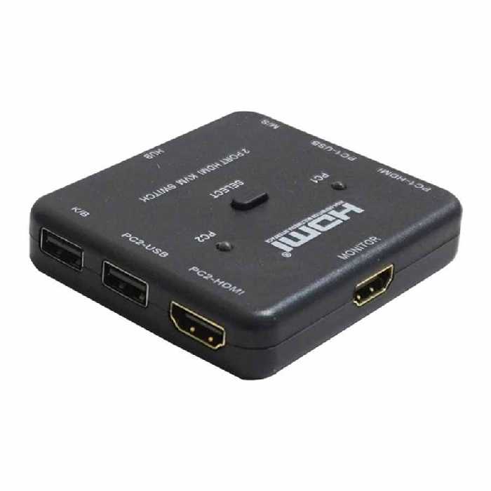 قیمت و خرید سوییچ 2 پورت KVM HDMI وی نت مدل V-SWKHM4K2 | یاس ارتباط