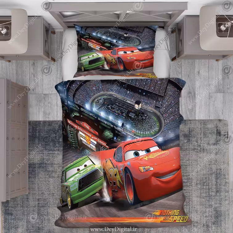 قیمت روتختی پسرانه طرح ماشین مک کوئین pk-2913
