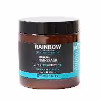 ماسک مو بدون سولفات رین بو RAINBOW BOTOX HAIR MASK مدل بیوتین روغن ماکدامیا مو های بلند و دارای ریزش