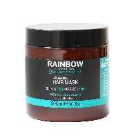 ماسک مو بدون سولفات رین بو RAINBOW BOTOX HAIR MASK مدل بیوتین روغن ماکدامیا مو های بلند و دارای ریزش