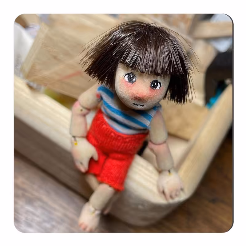 مگنت صباطرح مدل عروسک چوبی کد M300