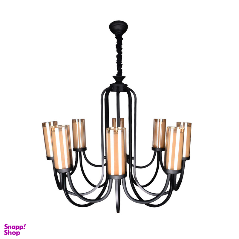 لوستر 8 شعله چشمه نور کد MG5001/8BK