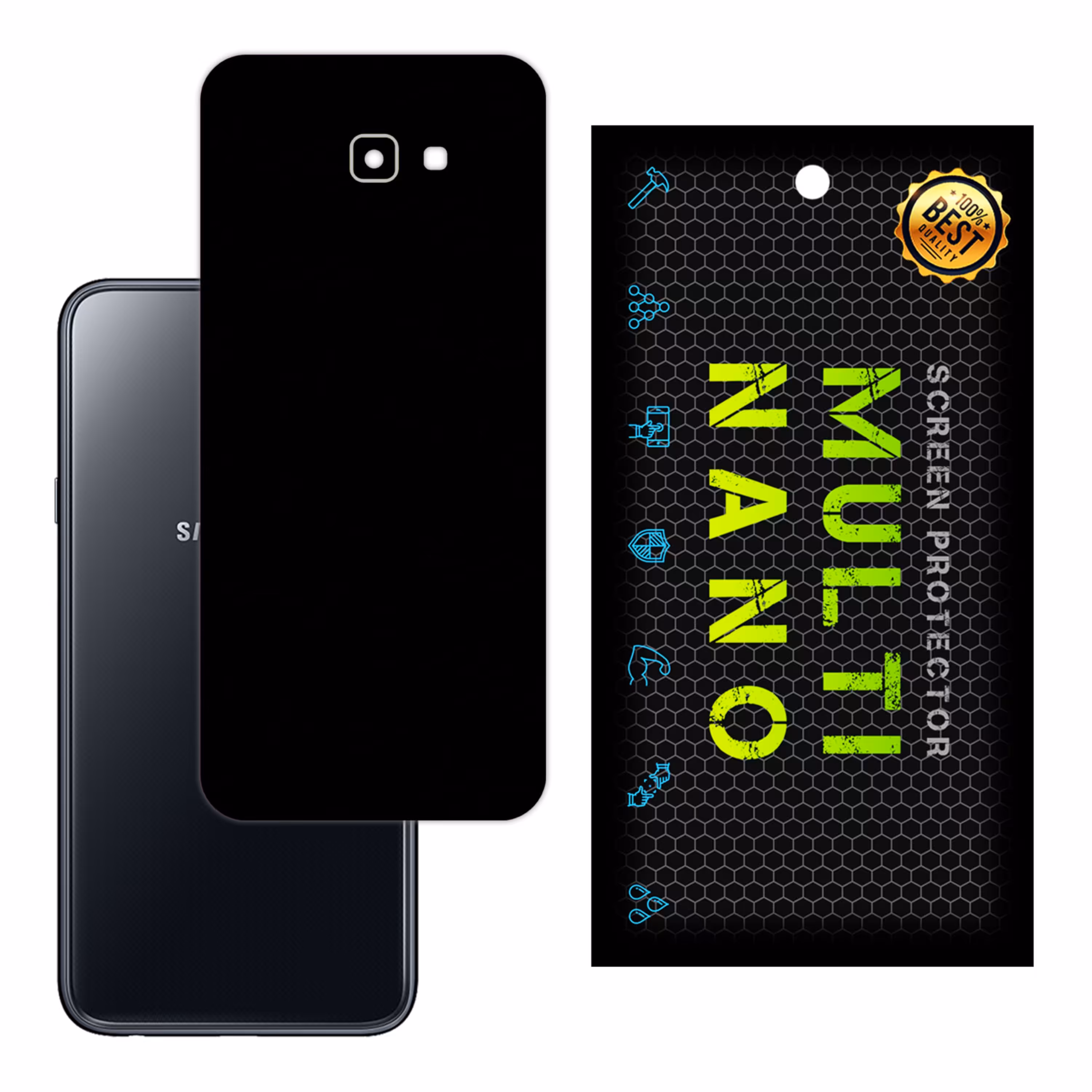 برچسب پوششی MultiNano مدل X-F1M-Black برای پشت  مویایل سامسونگJ4 Plus