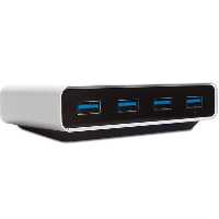 هاب حرفه ای MOSHI موشی 4 پورت iLYNX 3 نقره ای - Hiapple.ir