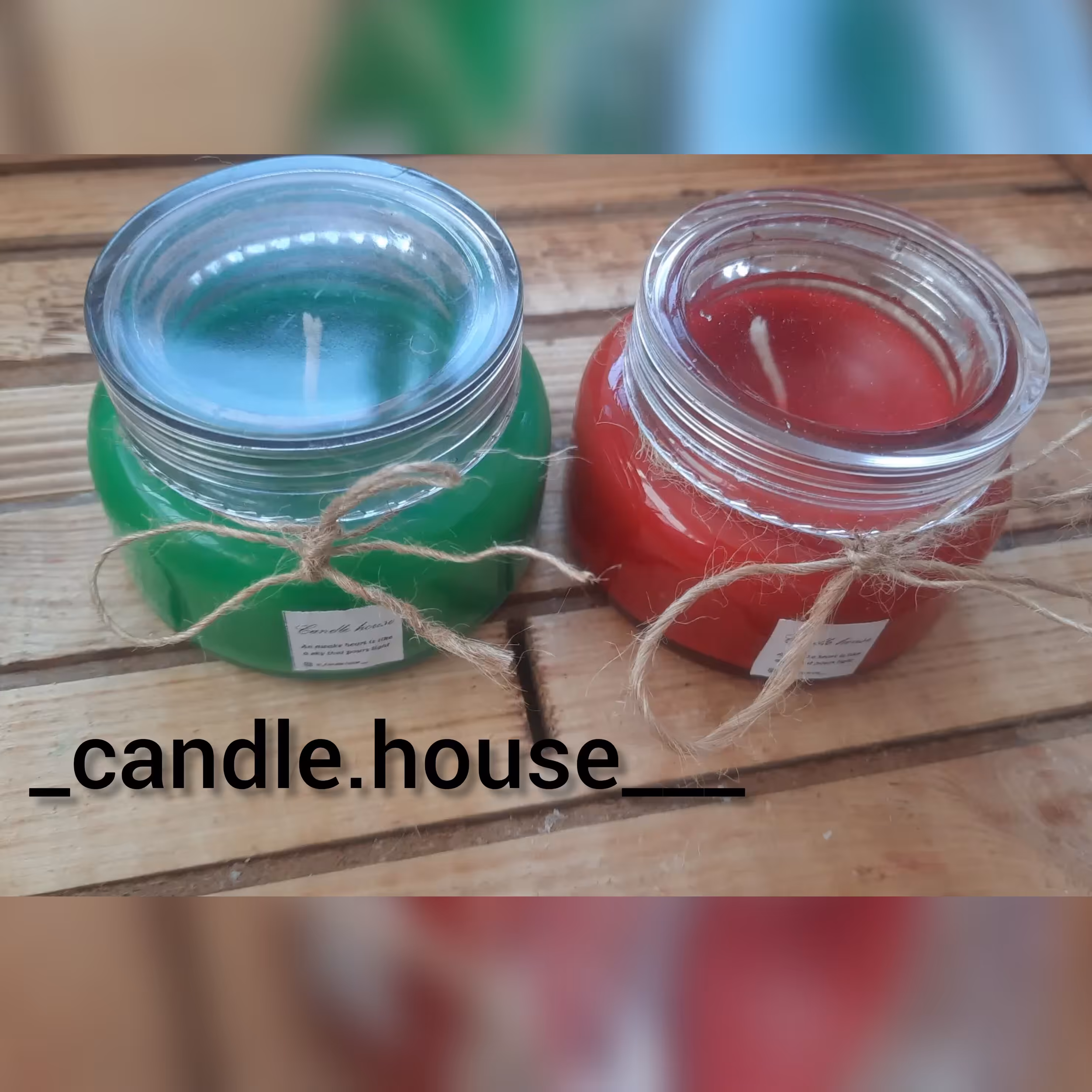 شمع جار شیشه ای 