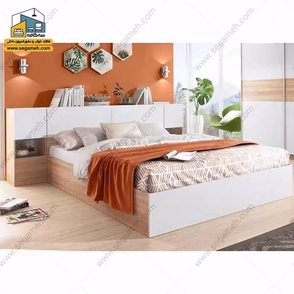 تخت خواب دونفره کد BDP38 - فروشگاه سه گامه