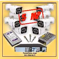 دوربین مداربسته 5 مگاپیکسل پکیج 8 عددی برند CONNECT