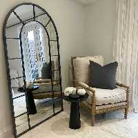 آینه قدی پنجره ای چوبی سایز  180-70 
