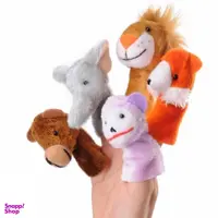 عروسک انگشتی شادی رویان مدل حیوانات جنگل بسته 5 عددی