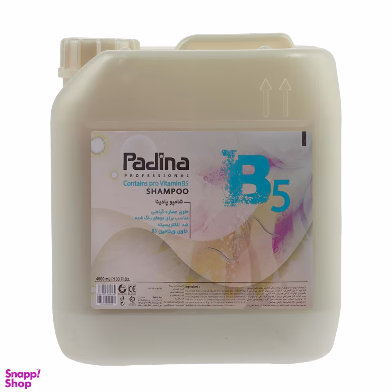 شامپو مو پادینا (Padina) مدل Pro Vitamin B5 حجم 4000 میلی‌لیتر