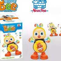 زنبور رقاص چراغداروموزیکال جنس خوب وارداتی بدون رنگ وموادشیمیایی مناسب برای گروه سنی دوسال به بالا