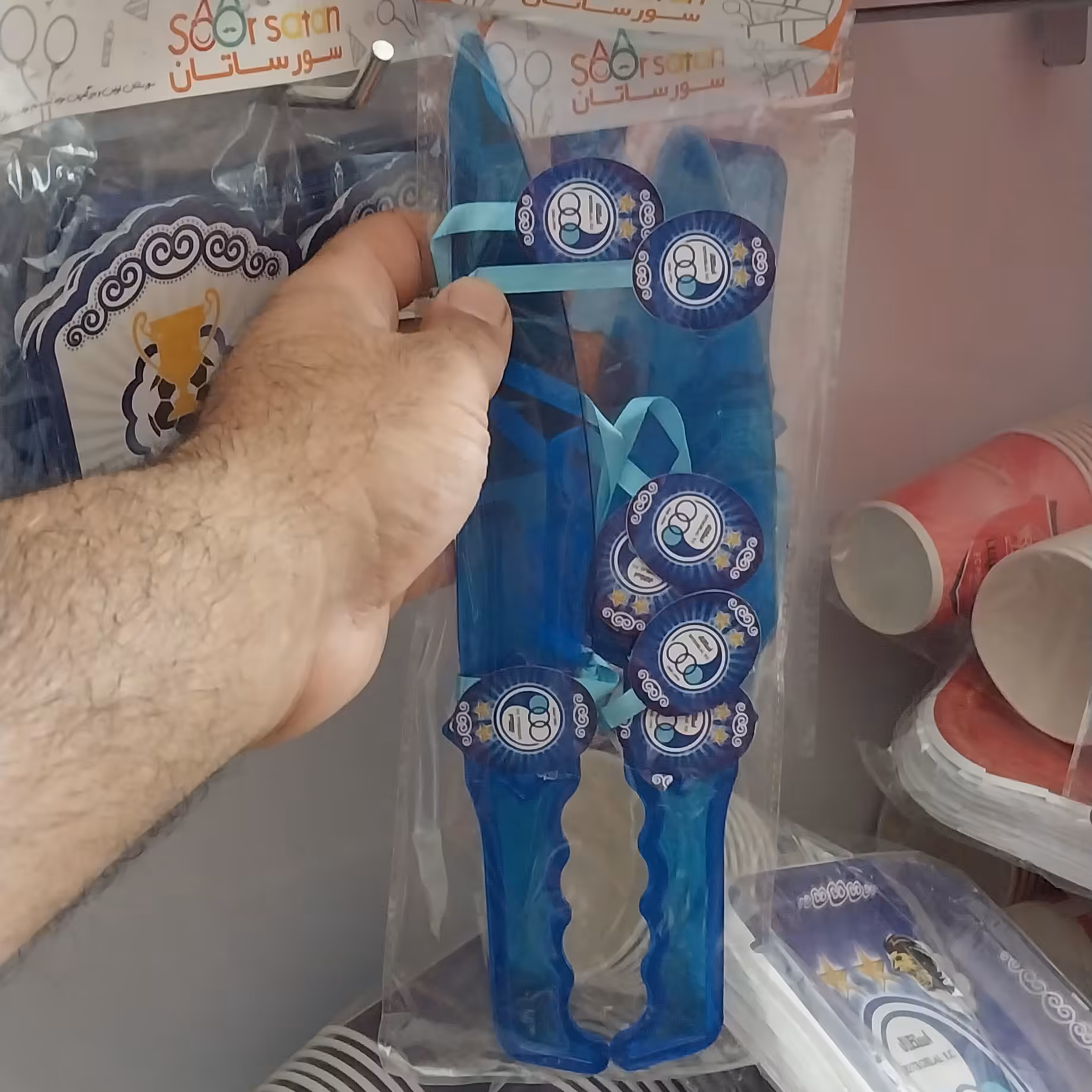 کارد و کفگیر کیک بری تم تولد استقلال