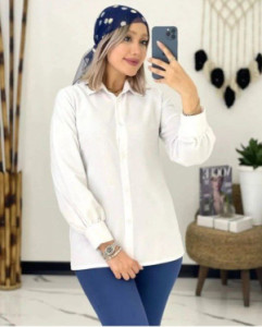 شومیز سفید تک
