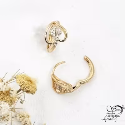 گوشواره ژوپینگ طرح طلا کد 17512