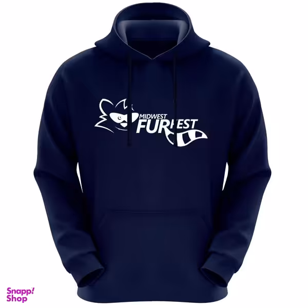 هودی مردانه طرح FUR FEST کد F350 رنگ سرمه ای