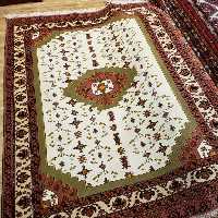 فرش 6 متری دستبافت ترکمن اعلا، ارسال رایگان، ریزبافت