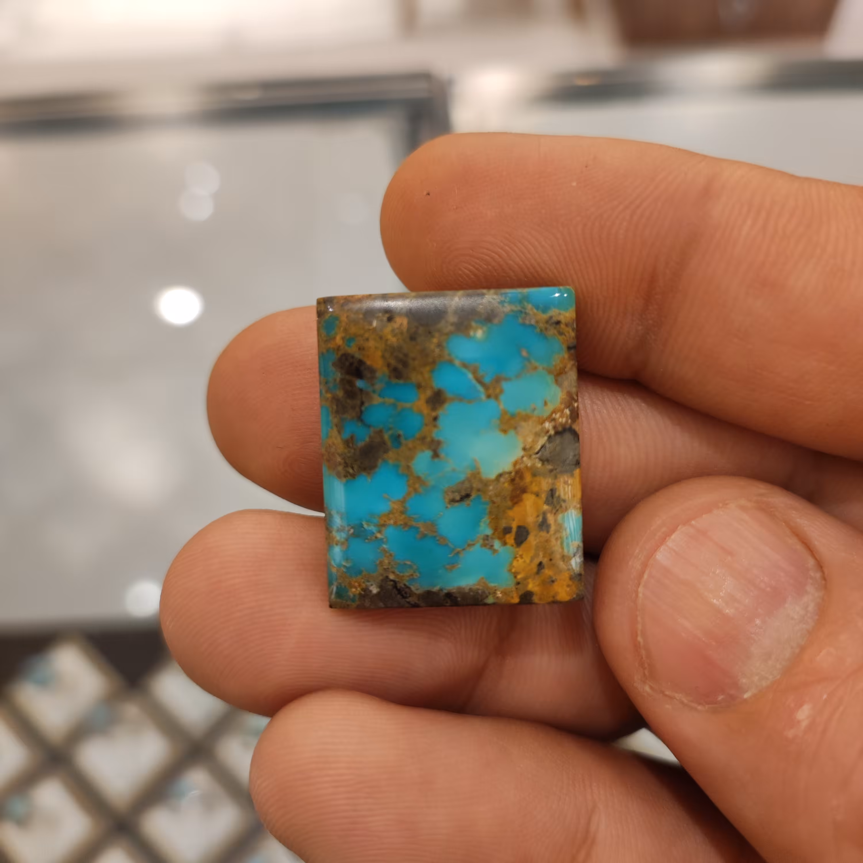 فیروزه طبیعی نیشابور مناسب برای مدال 