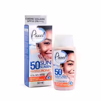 کرم ضد آفتاب بژ طلایی پیکسل مناسب پوست خشک SPF50 حجم 50 میلی‌لیتر