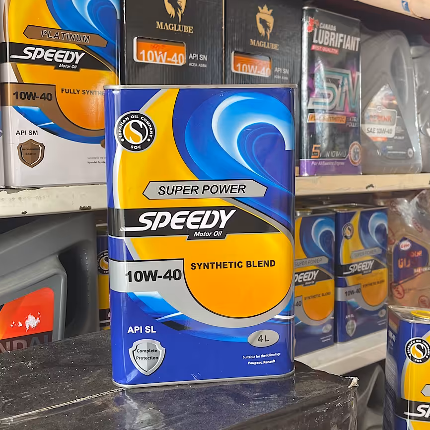 روغن موتور اسپیدی 10w40SL پک 12 عددی ارسال با باربریo