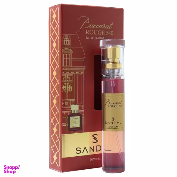 عطر جیبی زنانه صندل مدل باکارات رژ حجم 25 میلی لیتر