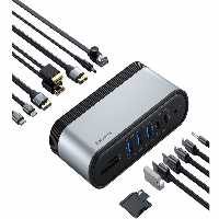 هاب تایپ سی 16 پورت بیسوس Baseus Station Four-Screen Multifunctional Type-C CAHUB-HGOG