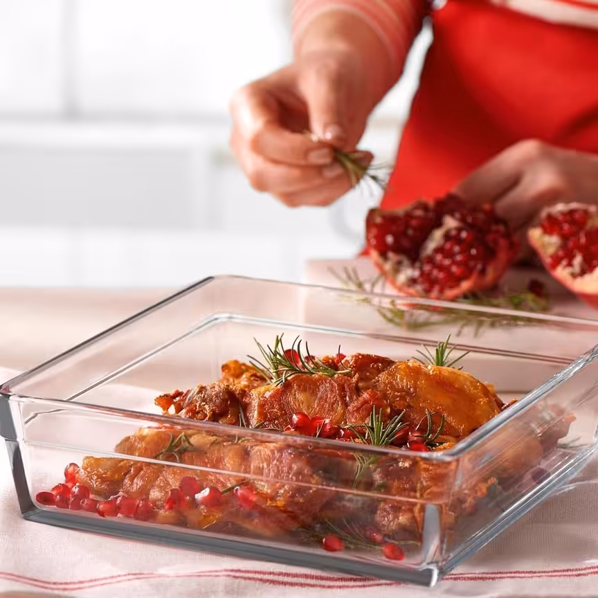 تابه پیرکس مربع بزرگ پاشاباغچه گوزینی 59314