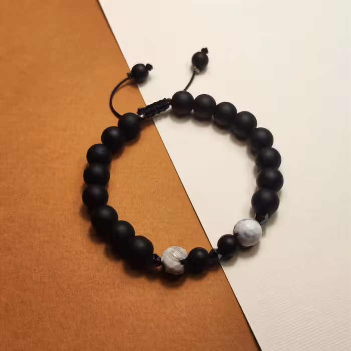 دستبند اونیکس با مهره جید