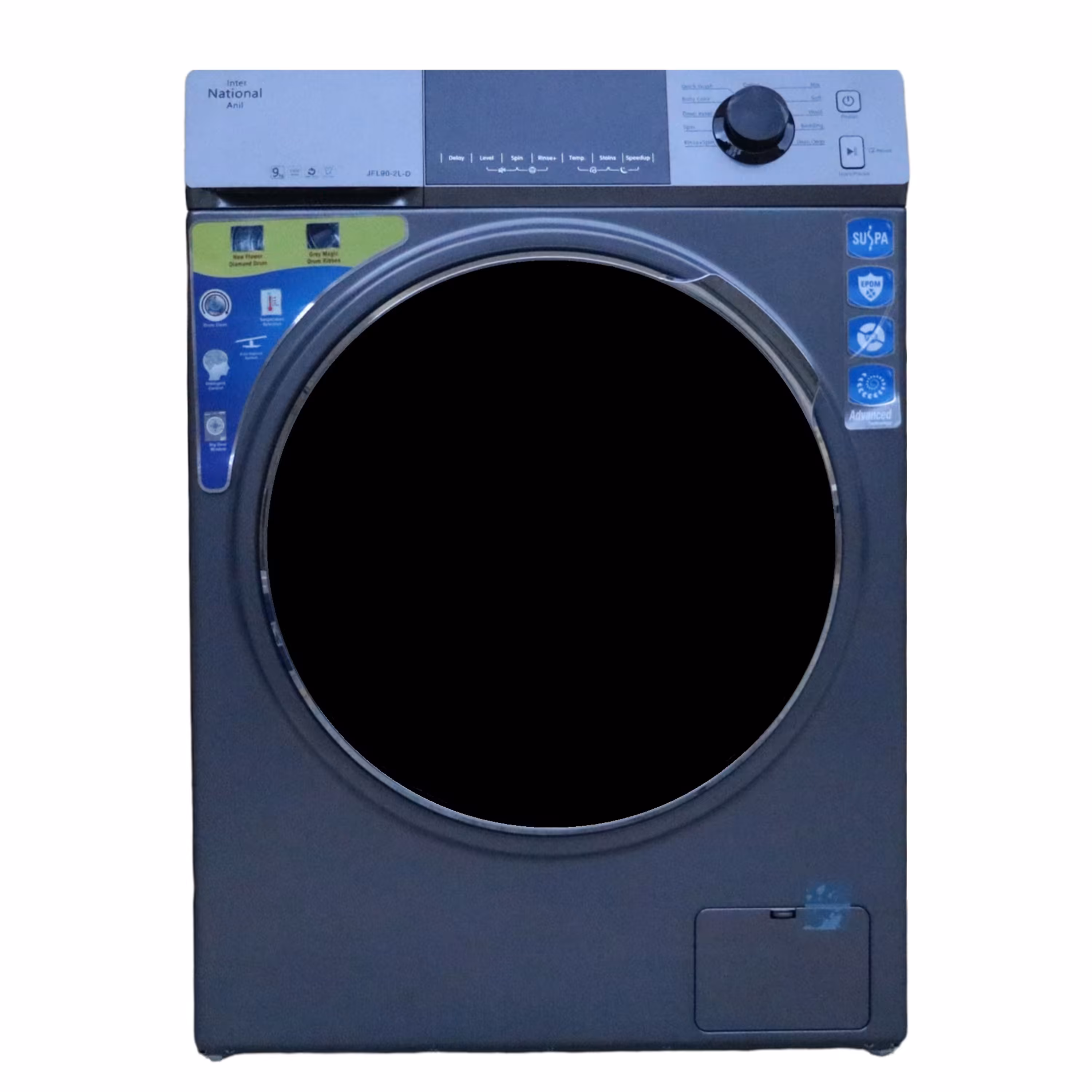 ماشین لباسشویی اتوماتیک اینترنشنال آنیل مدل JFL90 ظرفیت 9 کیلوگرم