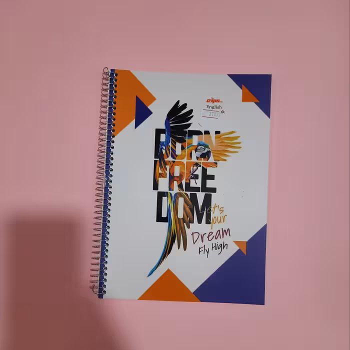 دفتر زبان 80برگ سیمی  کلیپس